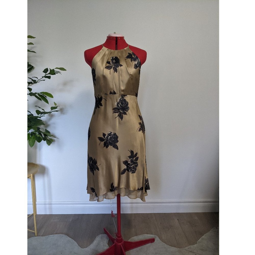 Nine West - Gold high neck dress
